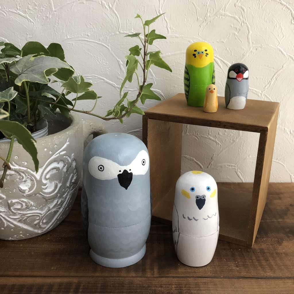 【とりてん開催記念】好きな鳥でオーダーできるマトリョーシカ