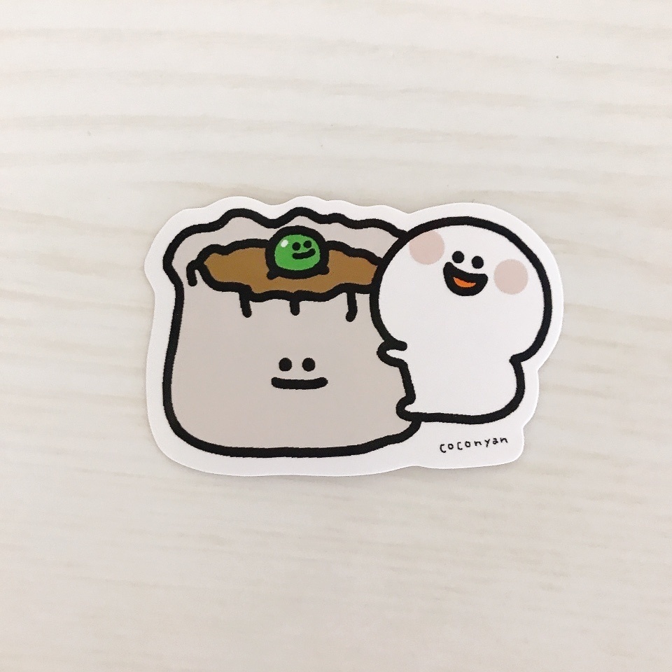 【中華シリーズ】シウマイさんとたらもちゃんステッカー