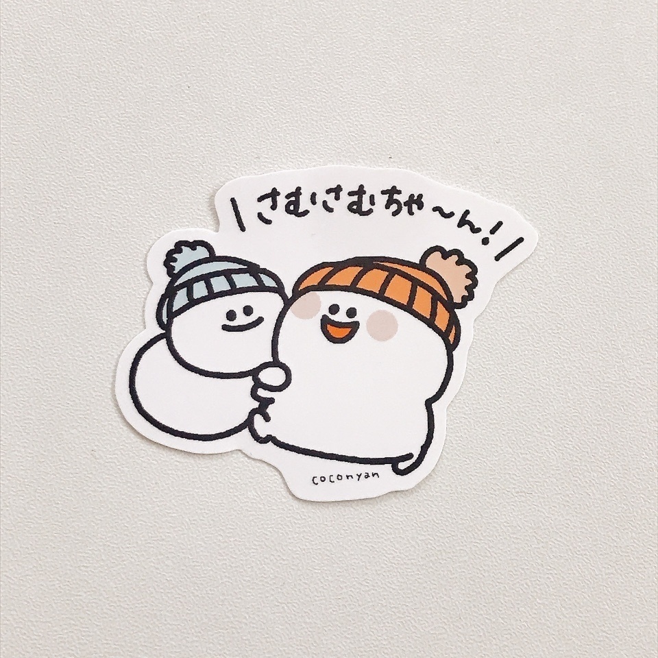 さむさむちゃんとたらもちゃんステッカー