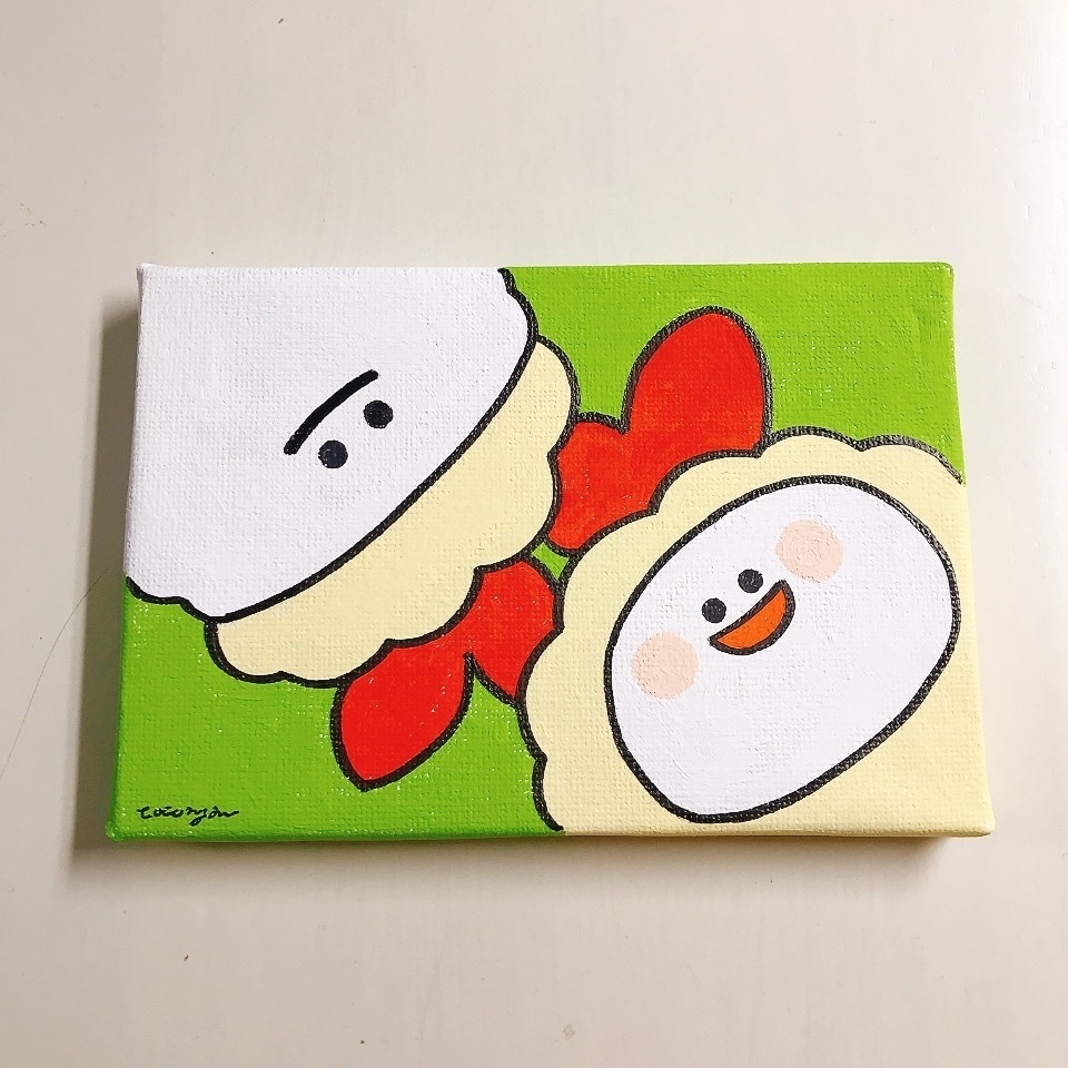 【アクリルミニ原画】シャリさんとえびふりゃー🍤