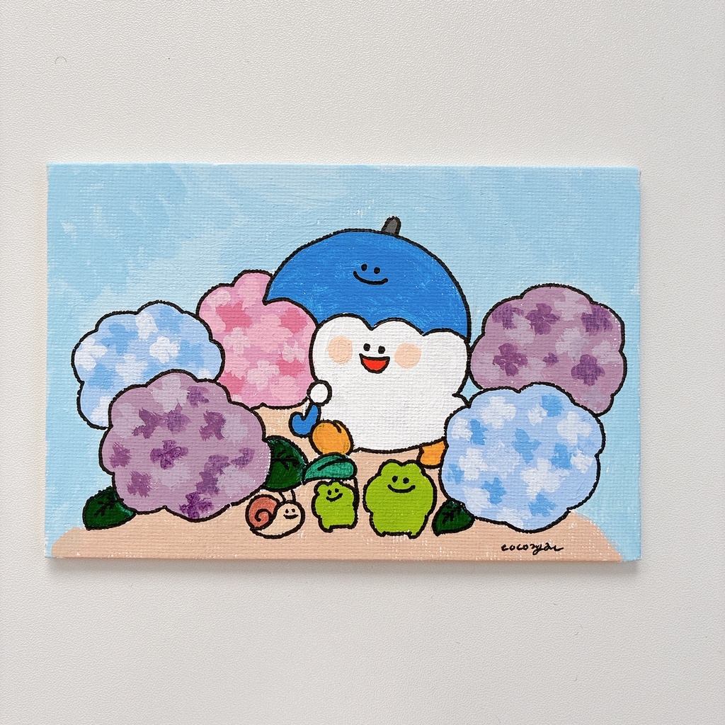 【アクリル原画】あじさい