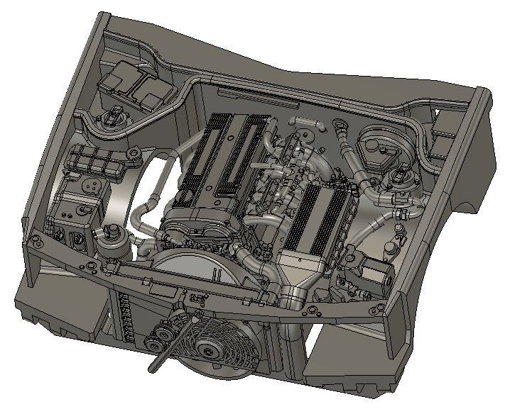 1/24カーモデル向けエンジンキットF