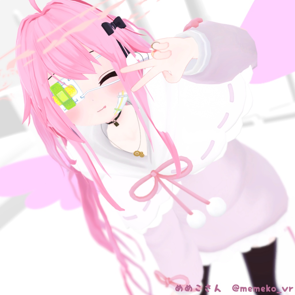 【ラスクちゃん・ミルクちゃん・カリンちゃん対応】衣装モデル『リボンパーカー』