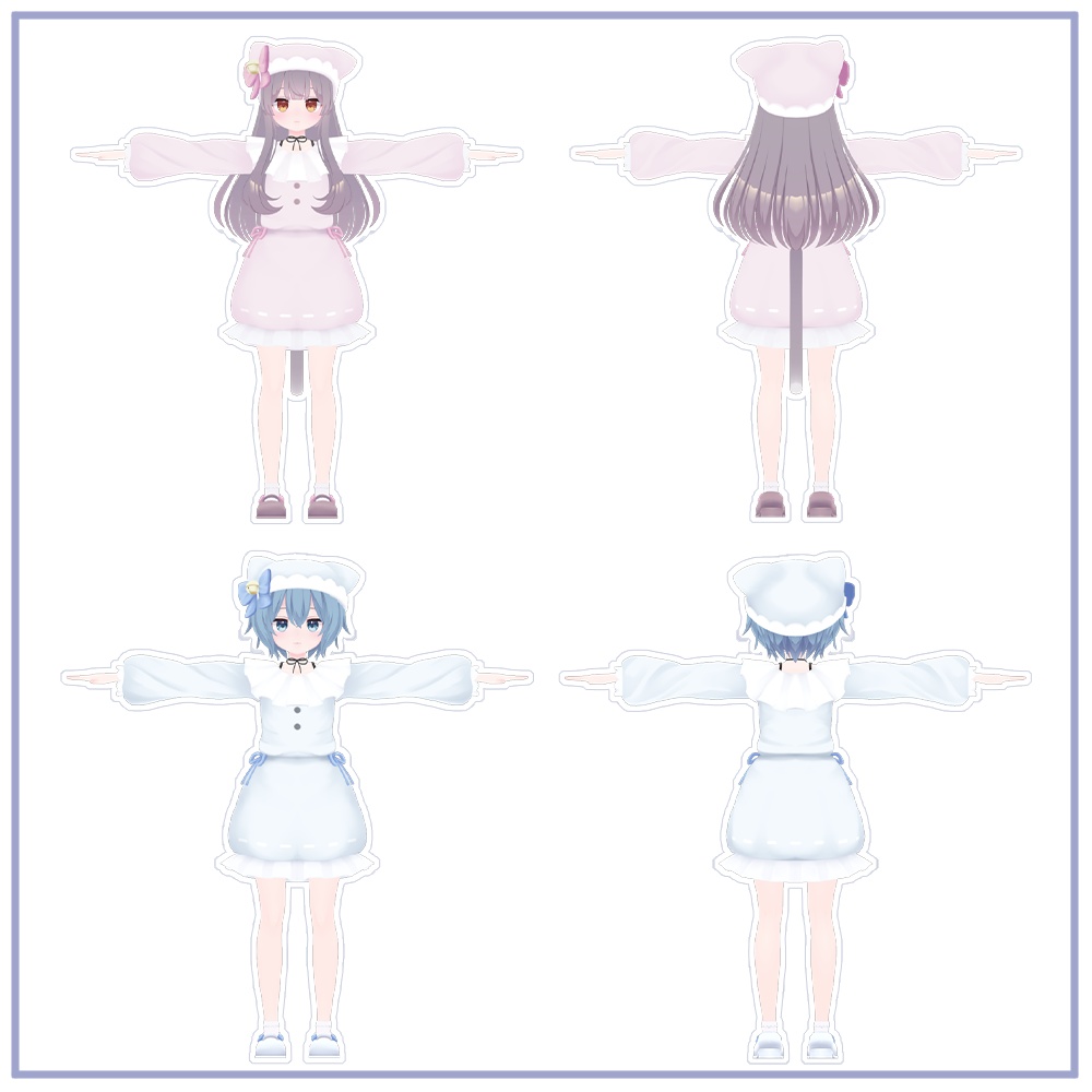 【ラスクちゃん・ミルクちゃん対応】衣装モデル『フリルワンピース』