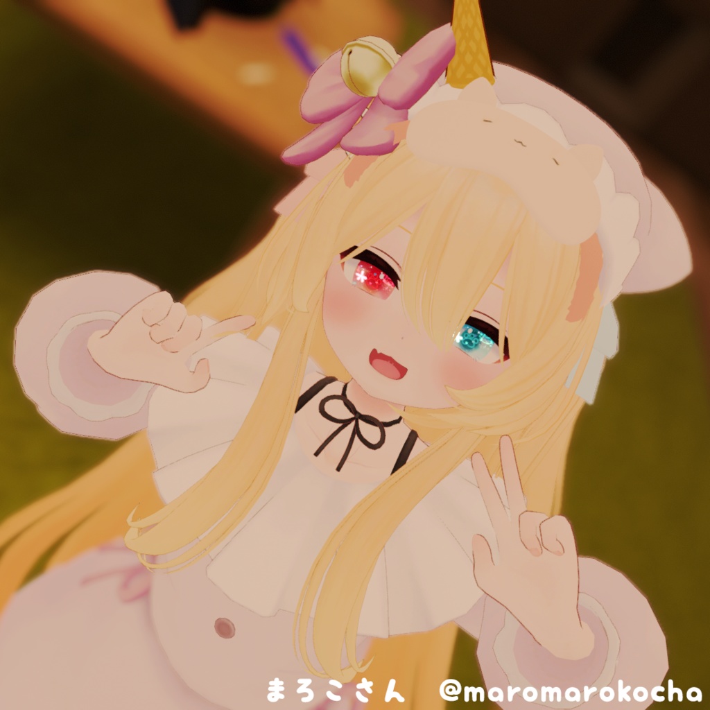 【ラスクちゃん・ミルクちゃん対応】衣装モデル『フリルワンピース』