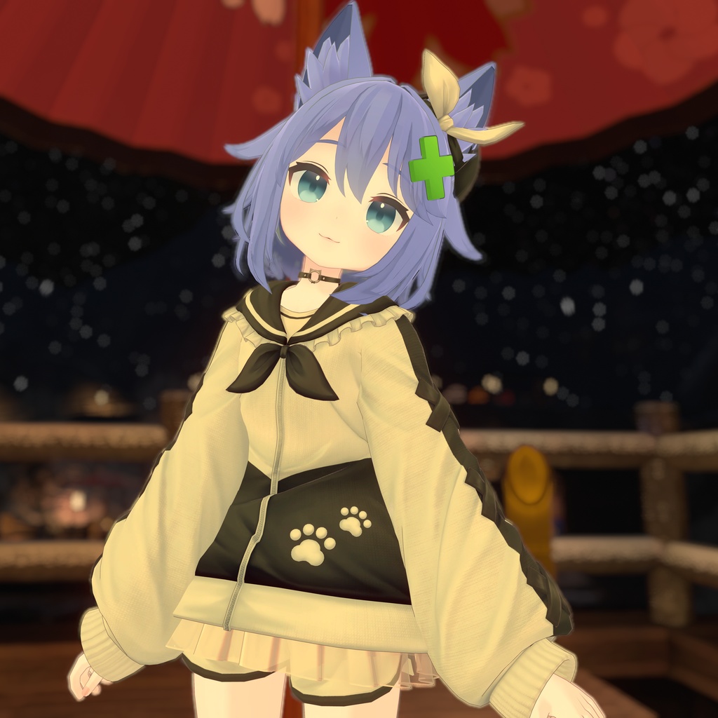 【8アバター対応】衣装モデル『セーラージャージ』