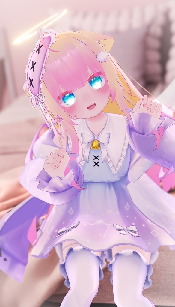 【18アバター対応】衣装モデル『ゆめいろワンピース』