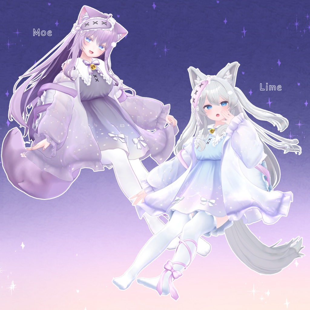 【18アバター対応】衣装モデル『ゆめいろワンピース』