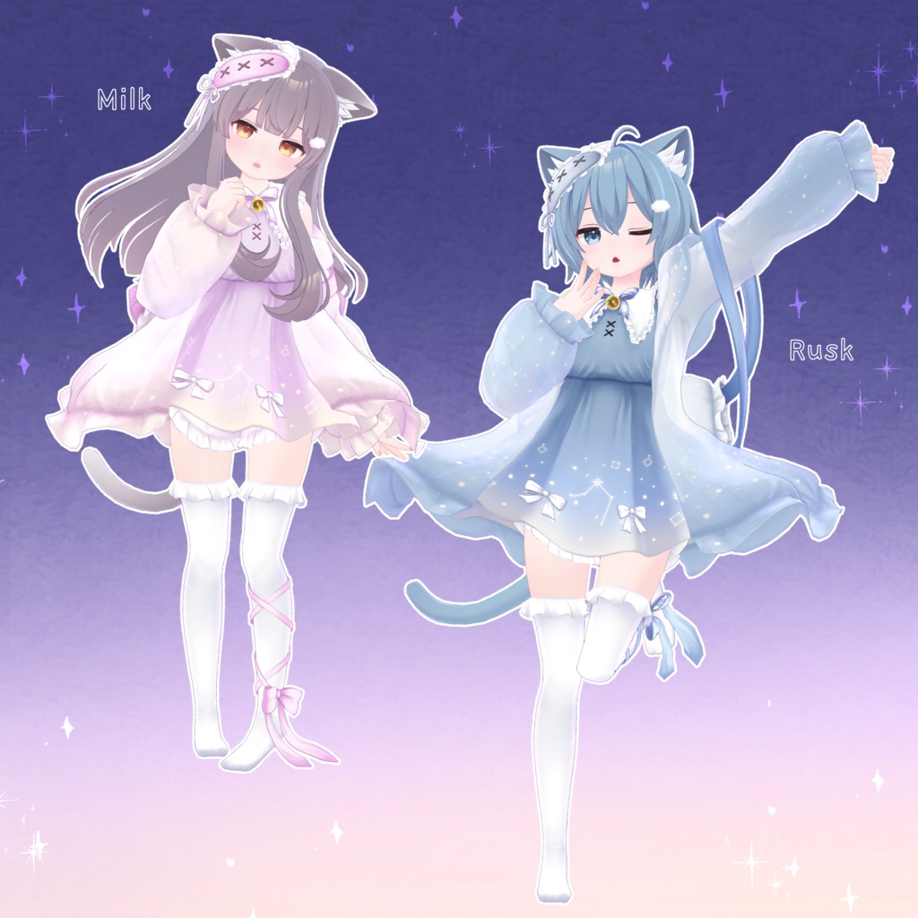 【18アバター対応】衣装モデル『ゆめいろワンピース』