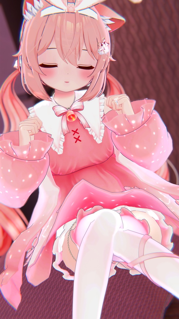 【18アバター対応】衣装モデル『ゆめいろワンピース』