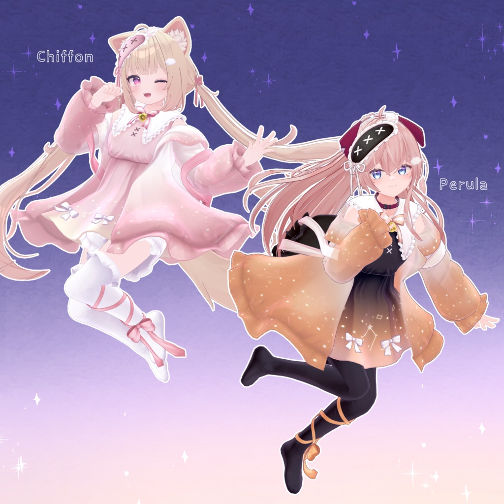 【18アバター対応】衣装モデル『ゆめいろワンピース』