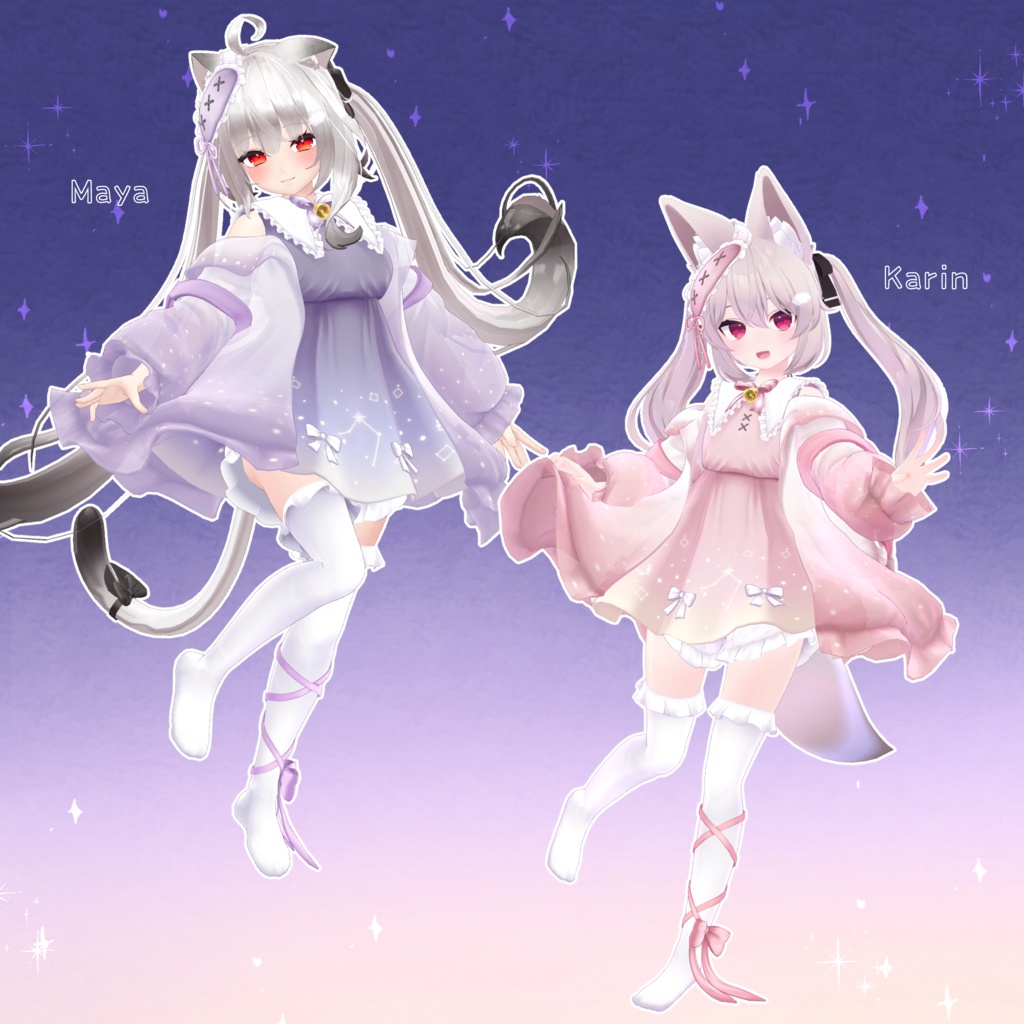 【18アバター対応】衣装モデル『ゆめいろワンピース』