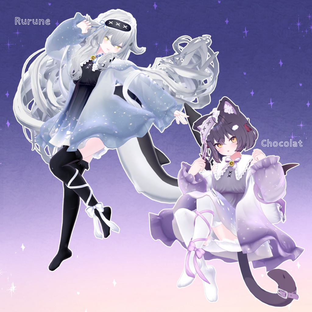 【18アバター対応】衣装モデル『ゆめいろワンピース』