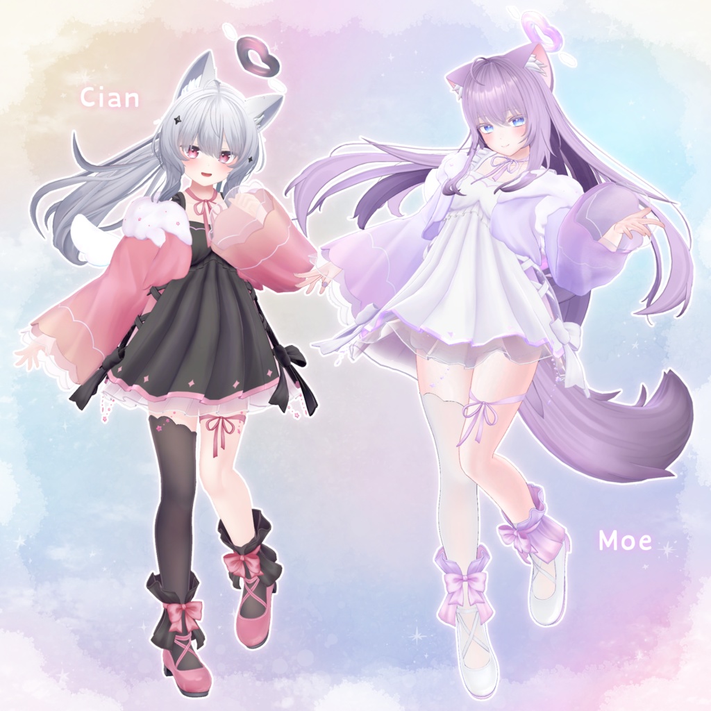 【13アバター対応】衣装モデル『ましゅまろてんし』