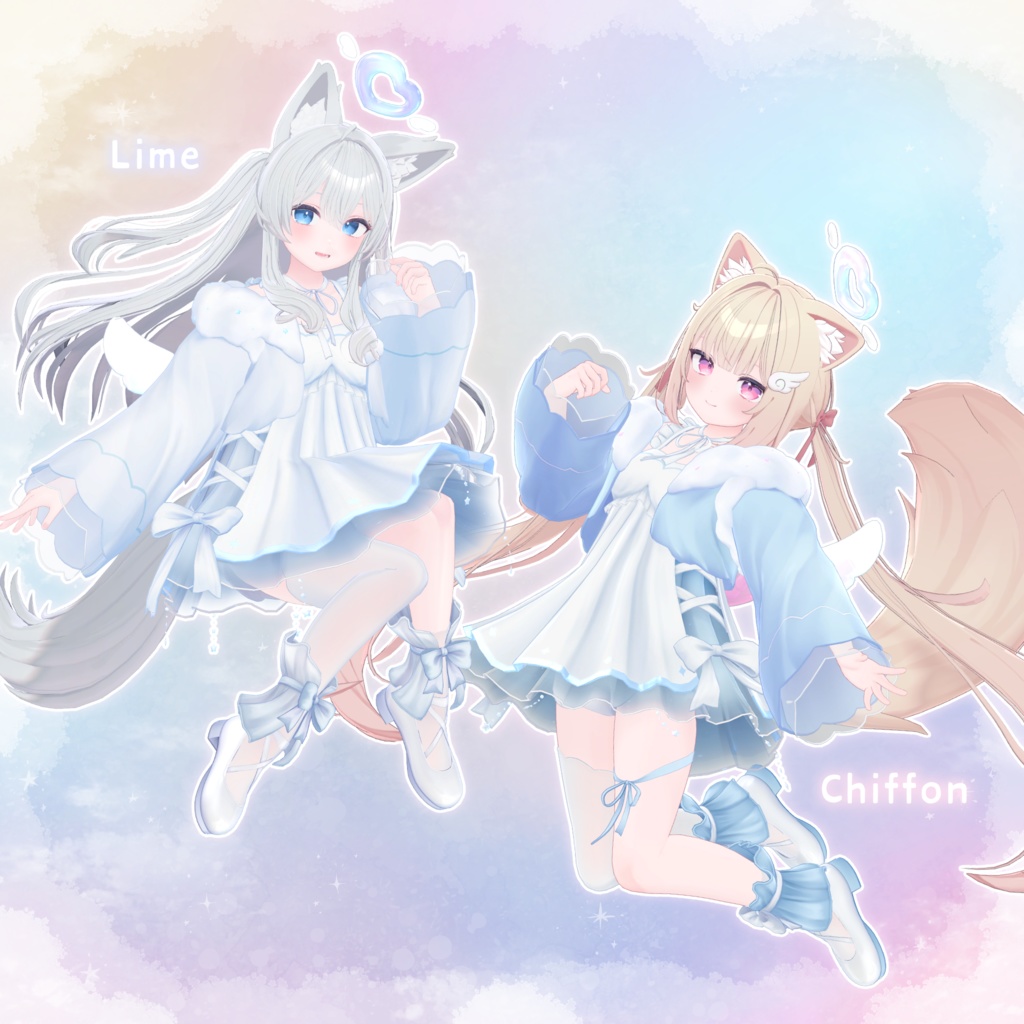 【13アバター対応】衣装モデル『ましゅまろてんし』