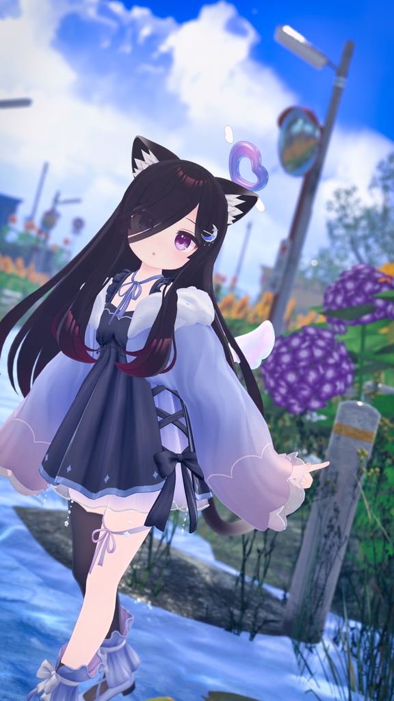 【13アバター対応】衣装モデル『ましゅまろてんし』