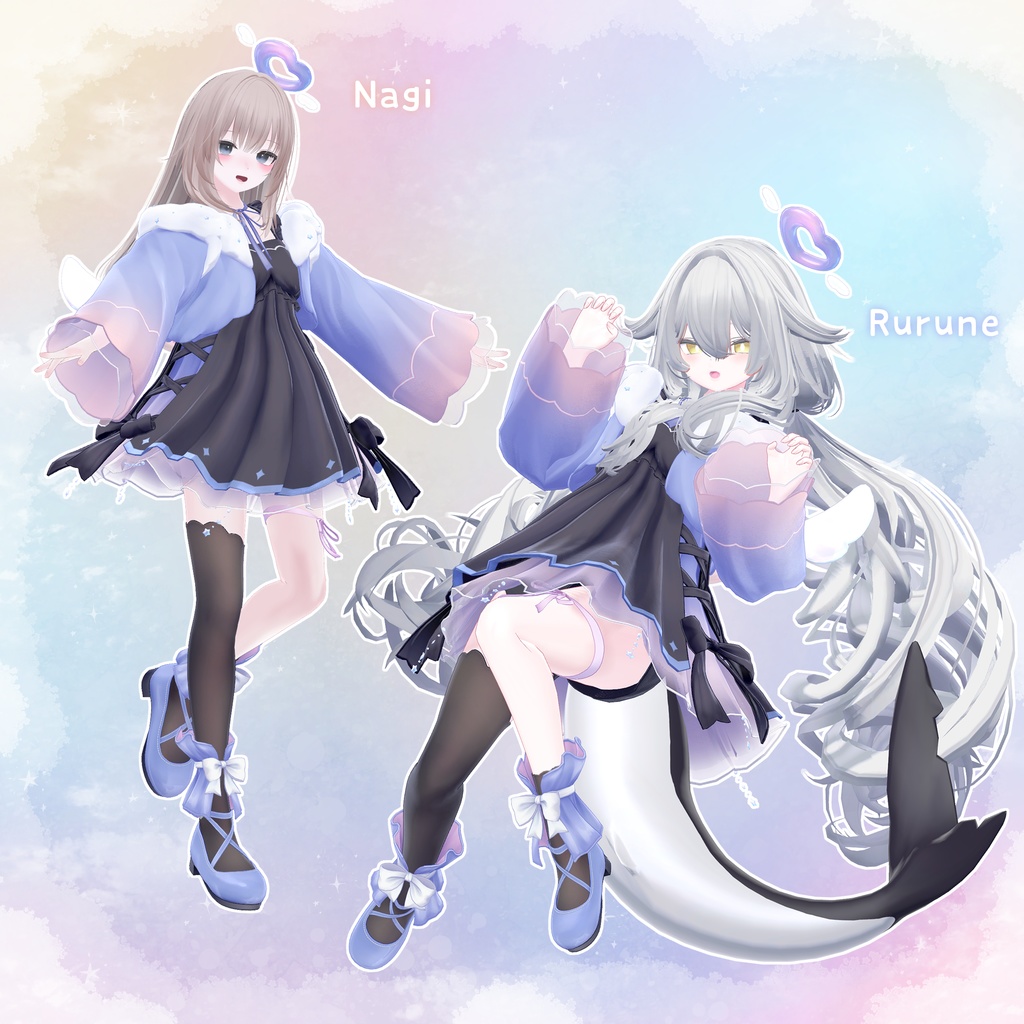 【13アバター対応】衣装モデル『ましゅまろてんし』