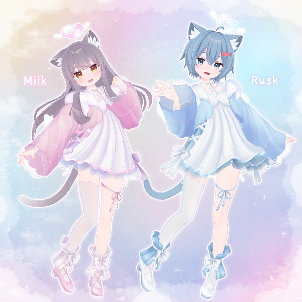 【13アバター対応】衣装モデル『ましゅまろてんし』