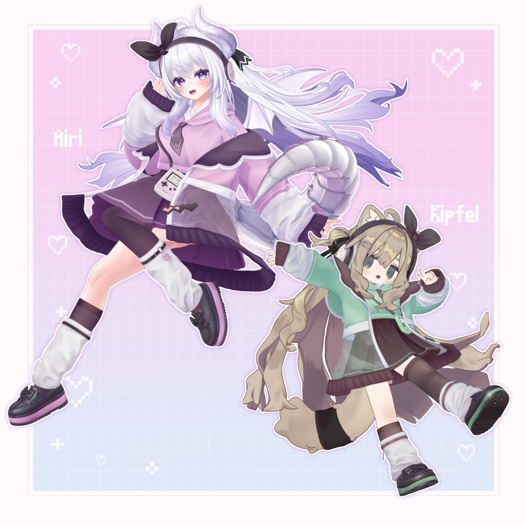 【13アバター対応】衣装モデル『ピクセルポップ』