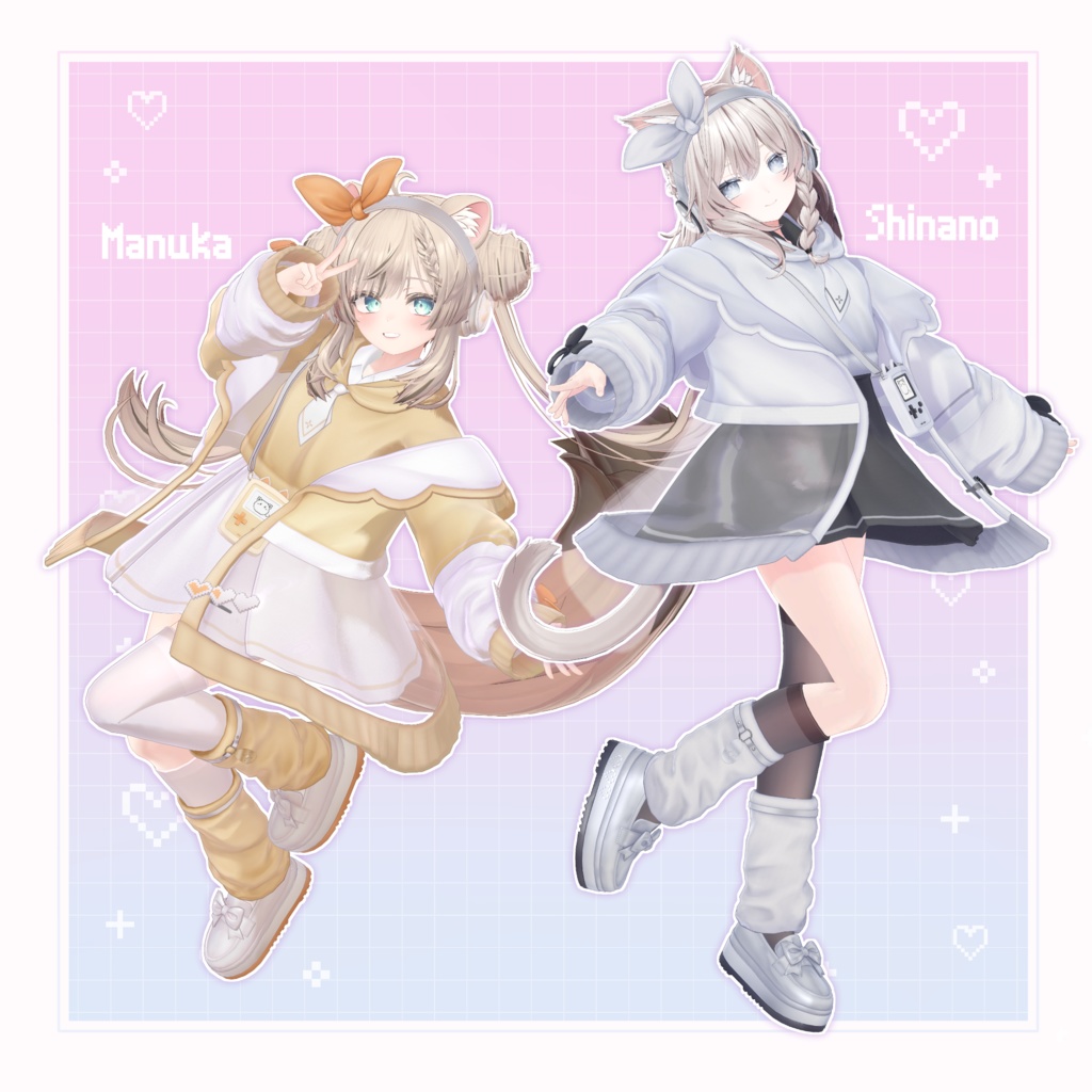 【13アバター対応】衣装モデル『ピクセルポップ』