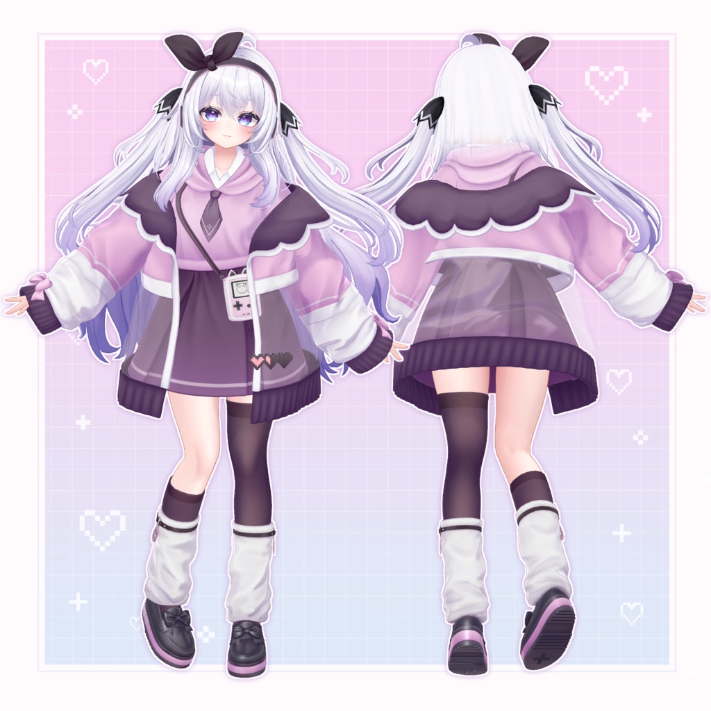 【13アバター対応】衣装モデル『ピクセルポップ』