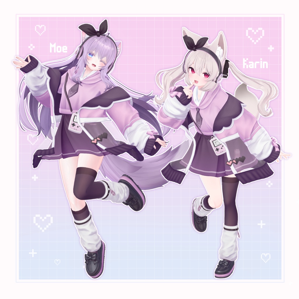 【13アバター対応】衣装モデル『ピクセルポップ』