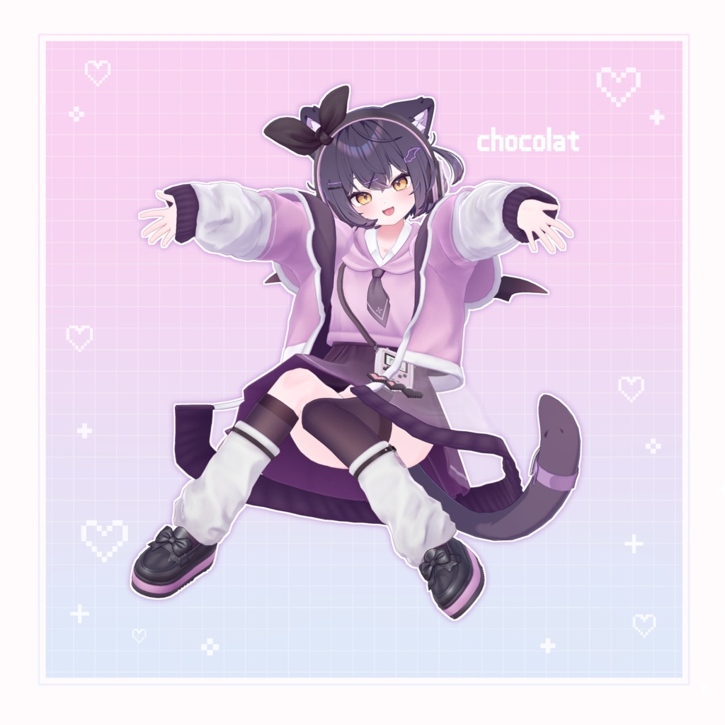 【13アバター対応】衣装モデル『ピクセルポップ』