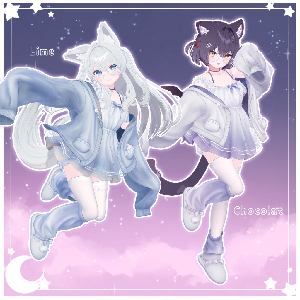 【13アバター対応】衣装モデル『ミルキーチル』