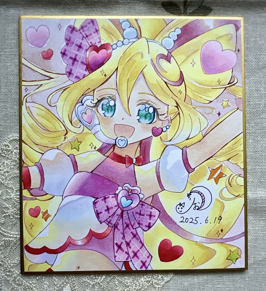 【原画】色紙(小):キュアアイドル