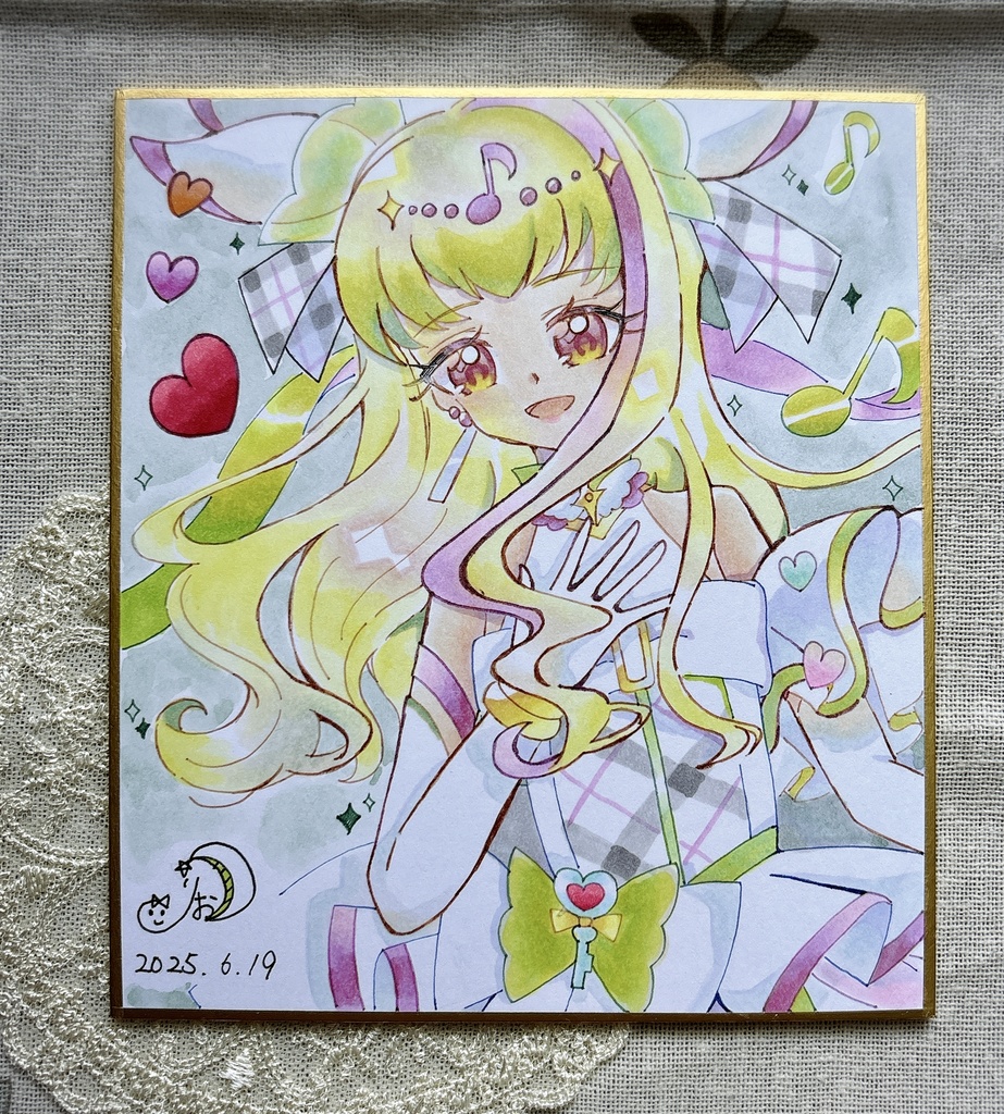 【原画】色紙(小):キュアズキューン