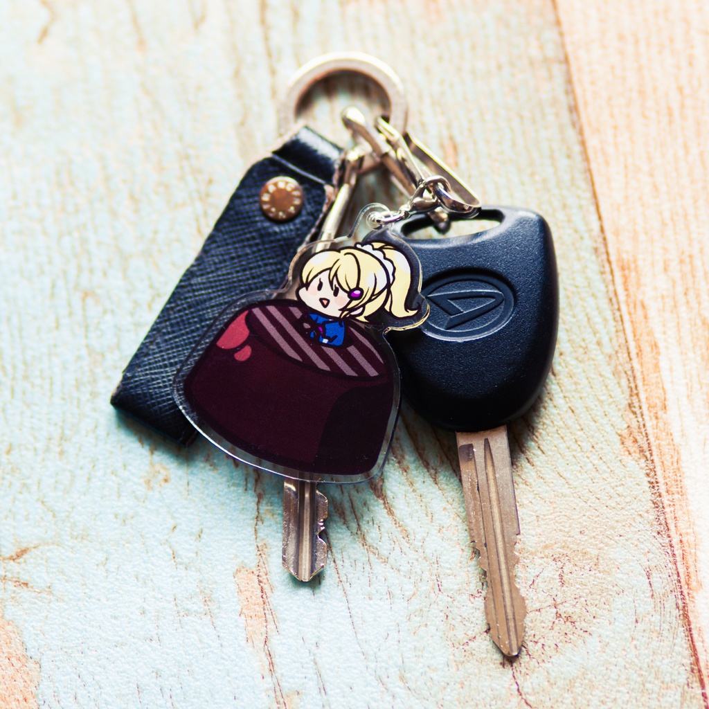 μ’sカーレースアクリルキーホルダー