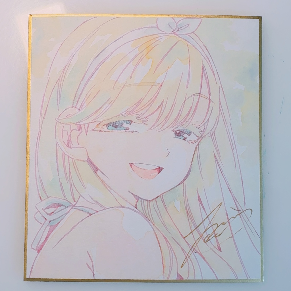 【直筆色紙】「ドロップフレーム」ルウ