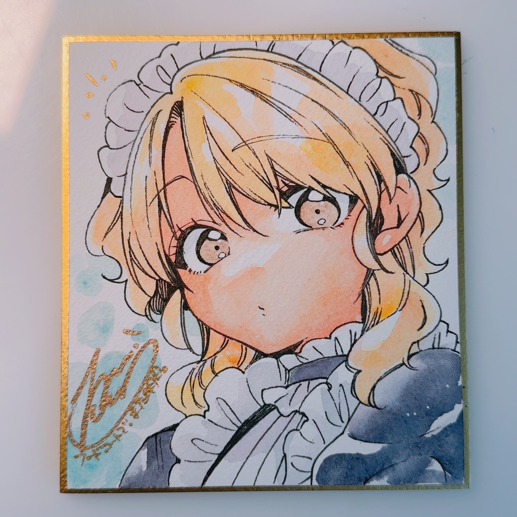 【直筆ミニ色紙】「フードコートで、また明日。」山本