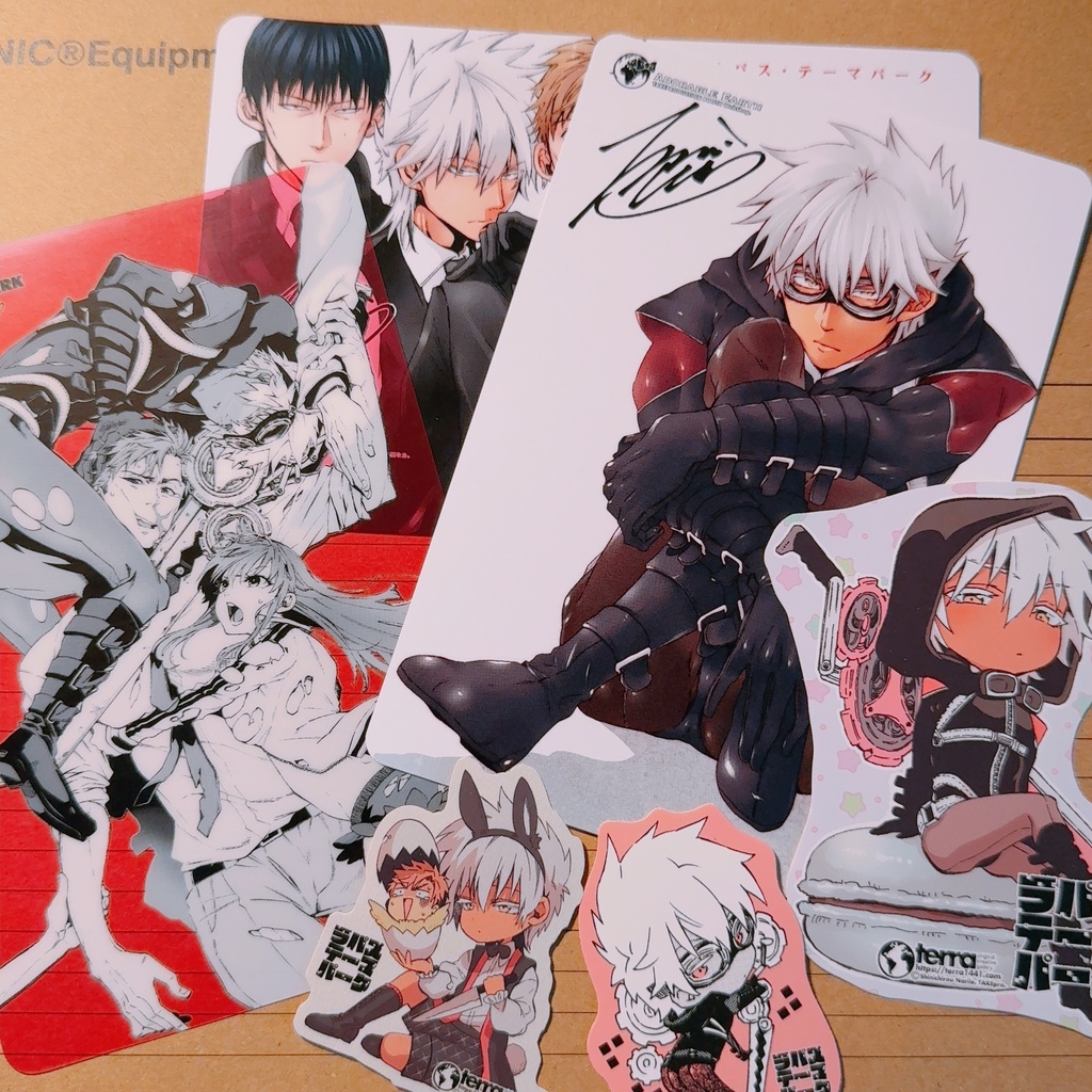 【3セットのみ】「ラパステーマパーク」酒木田/ポストカード＆シールセット