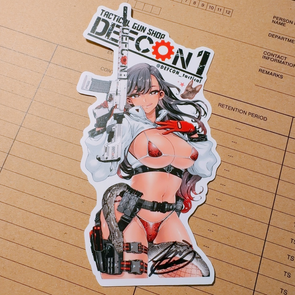 【数量限定】「DEFCON_1」アルナちゃん / 直筆サイン入りステッカー