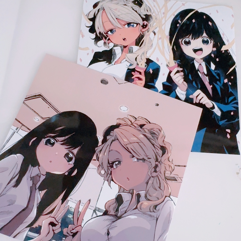【イラストカード】「フードコートで、また明日。」和田＆山本 2種セット