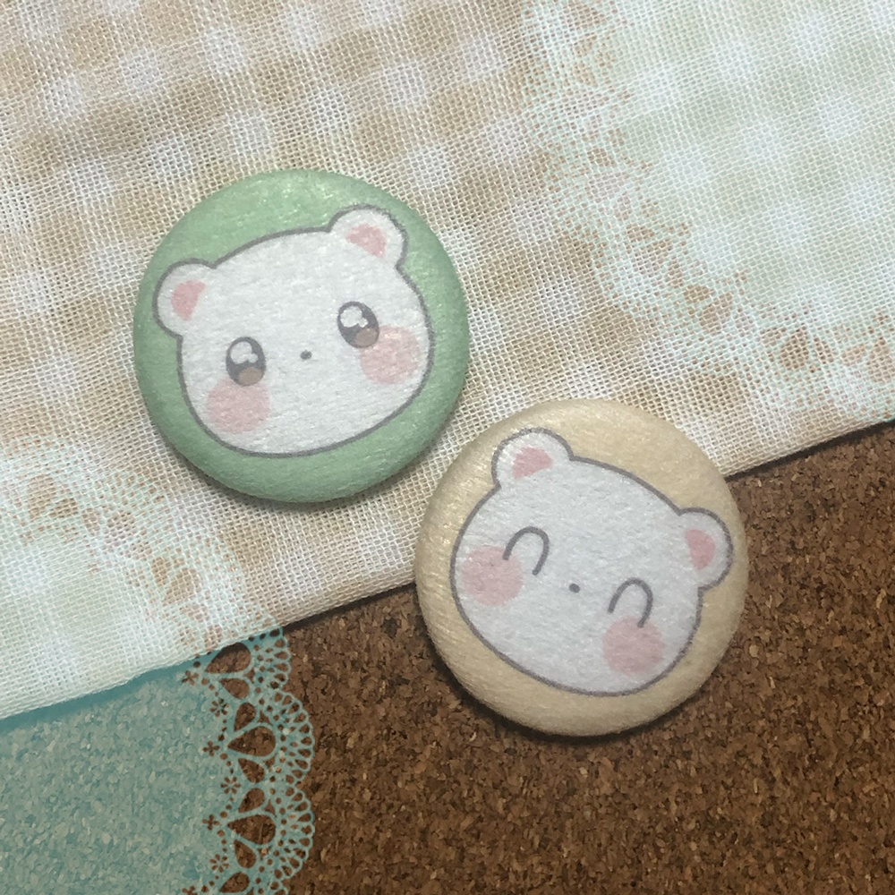 トパのふわふわ缶バッジセット