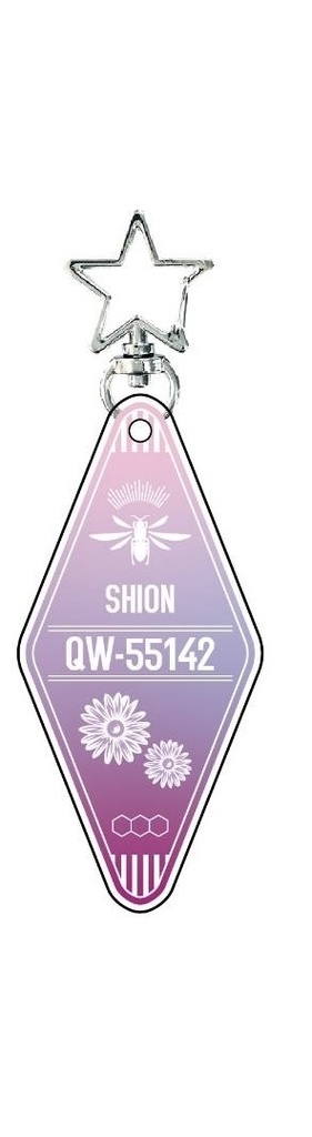 NO.6 モーテル風アクキー 紫苑