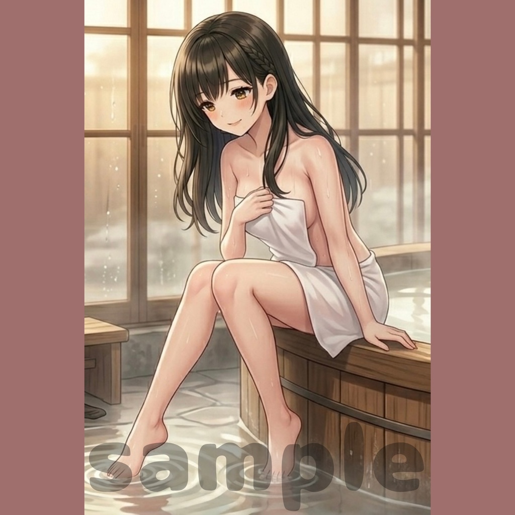 ひよりの癒やし風呂♡タペストリー