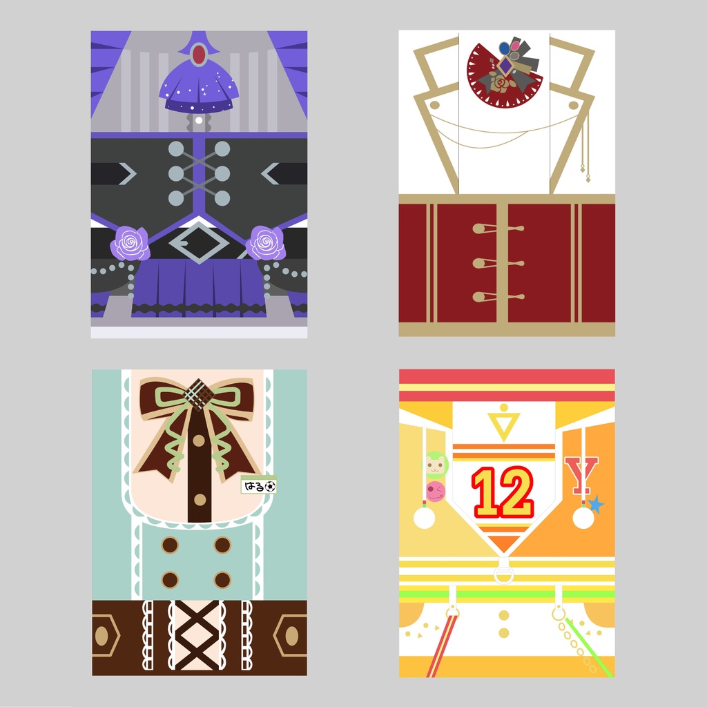 SSR衣装モチーフ A4クリアファイル①