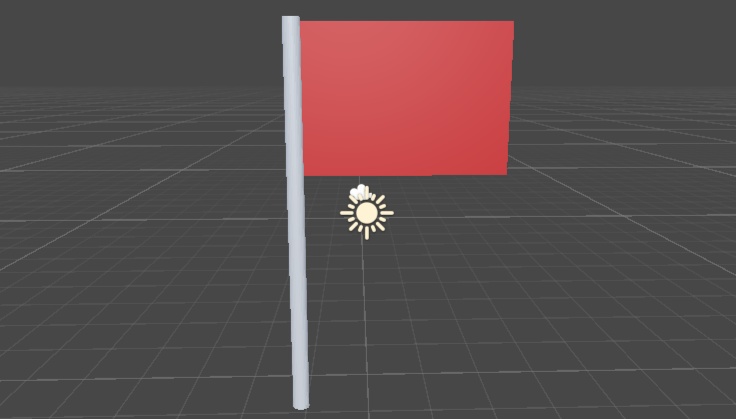 旗3Dモデル
