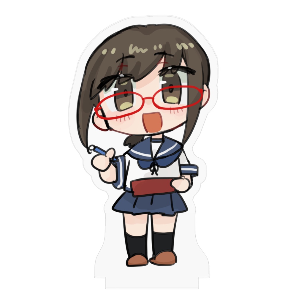 めがねアクスタ 赤ぶち吹雪