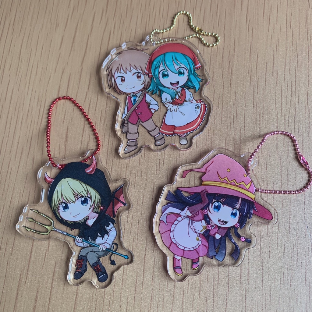 ハロウィンアクリルボールチェーン