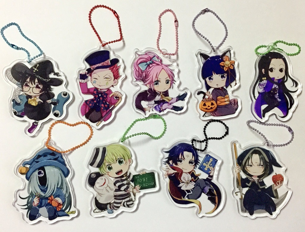 ハロウィンアクリルボールチェーン