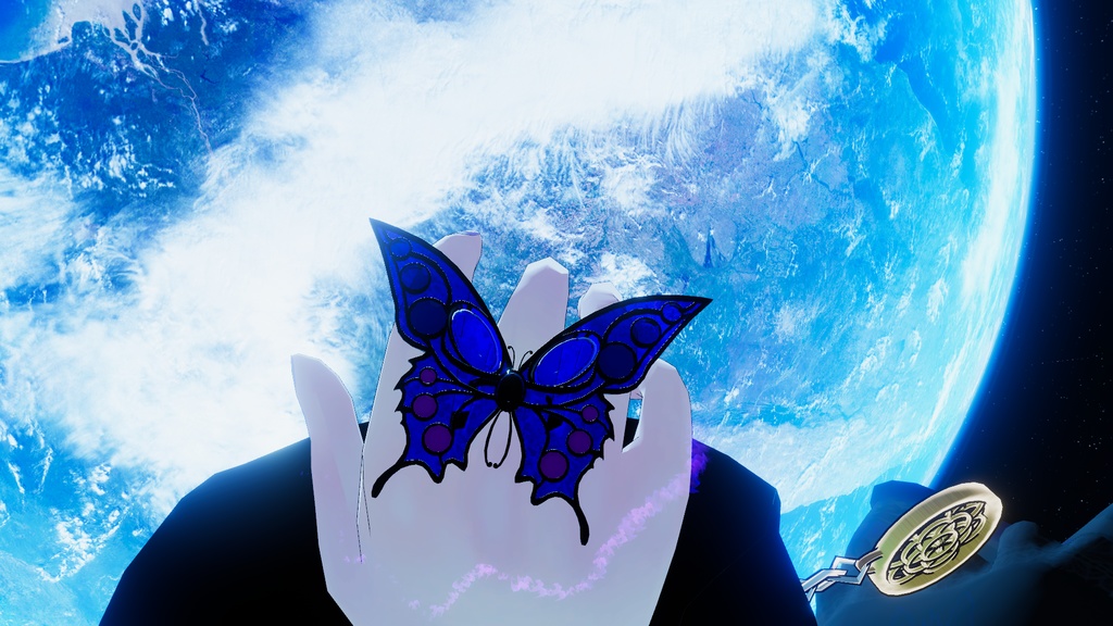 蝶モチーフの指輪