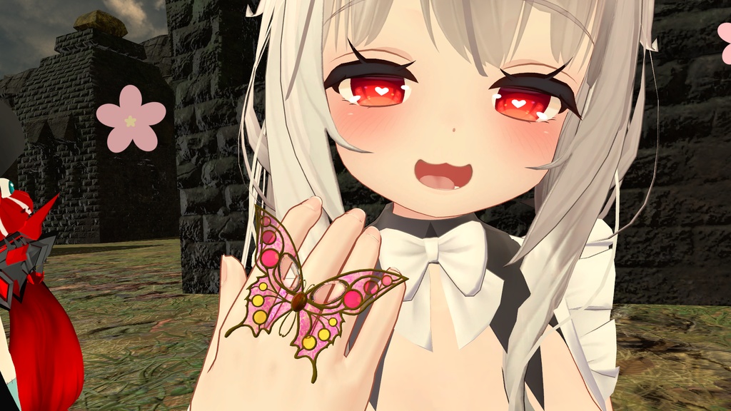 蝶モチーフの指輪