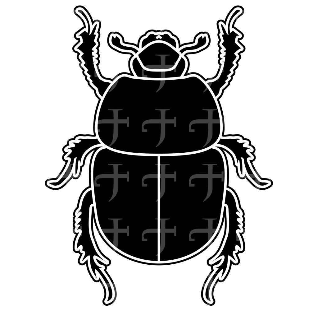 Scarab Beetle PNG transparent Vector tattoo VRchat avatar VROID