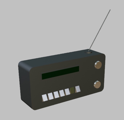 Radio Antenna 3D Blender FBX VRCHAT PROP FREE