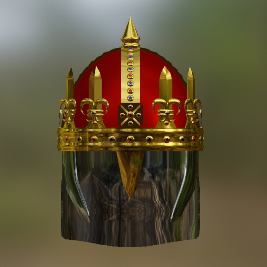 Crown King Helmet Medieval Diablo 2 Blacksmith Steel Armor