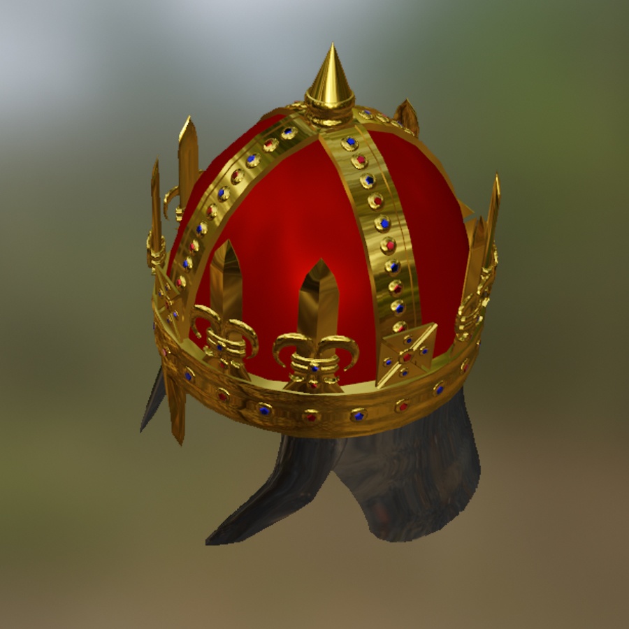 Crown King Helmet Medieval Diablo 2 Blacksmith Steel Armor